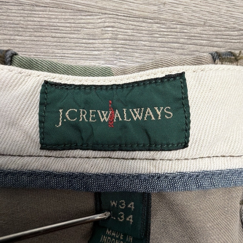 J.Crew 484 Slim Camo Chino Pants Men's 34x32 Woodland Camouflage Cotton - Picture 5 of 13